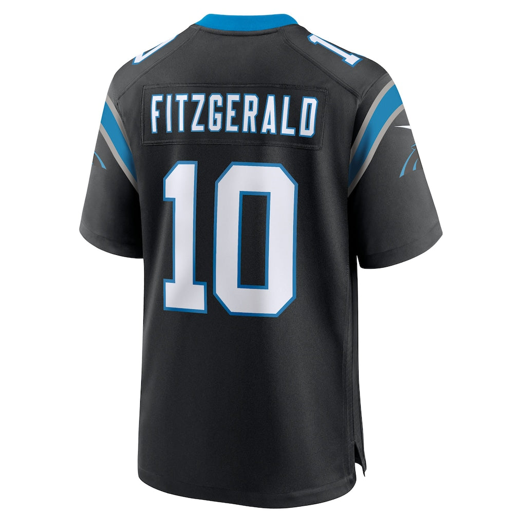 Kdoa C.Panthers #10 Ryan Fitzgerald Black Team Game Jersey