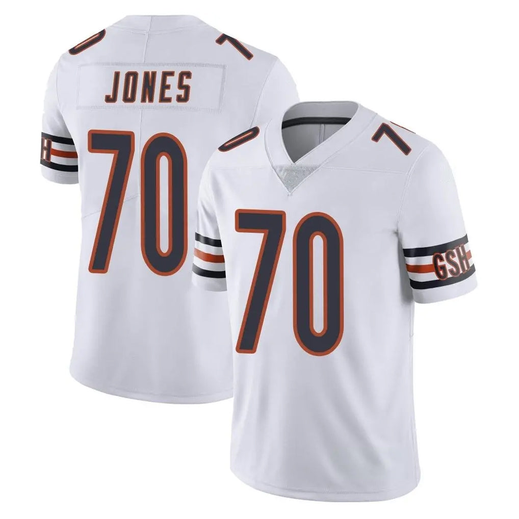 C.Bears #70 Braxton Jones Player White Vapor Untouchable Limited Home Game Kdoa Stitched Jerseys