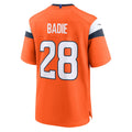 Kdoa D.Broncos #28 Tyler Badie Orange Team Game Jersey