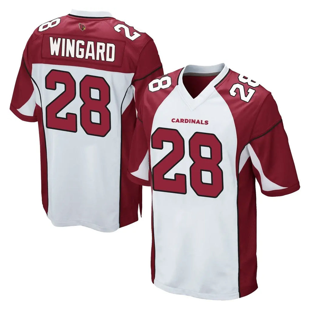 A.Cardinals #28 Andrew Wingard Player White Cardinal Home Game Kdoa Stitched Jerseys