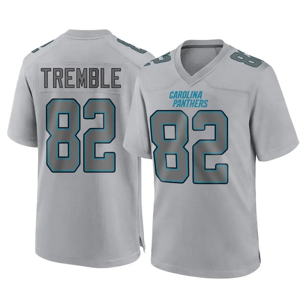 C.Panthers #82 Tommy Tremble Player Gray Atmosphere Fashion Game Kdoa Stitched Jerseys