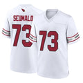 A.Cardinals #73 Isaac Seumalo Player White Home Game Kdoa Stitched Jerseys