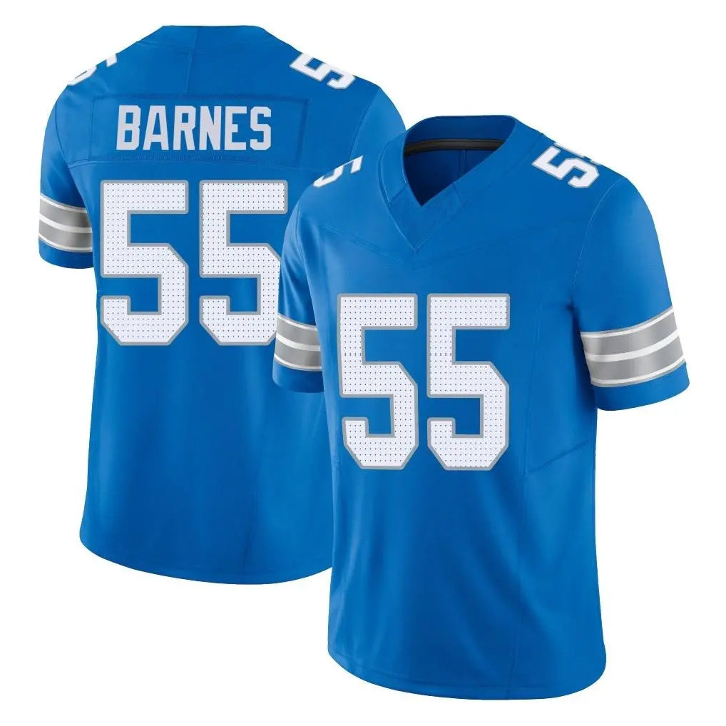 D.Lions #55 Derrick Barnes Player Blue Limited Vapor F.U.S.E. Alternate Home Game Kdoa Stitched Jerseys