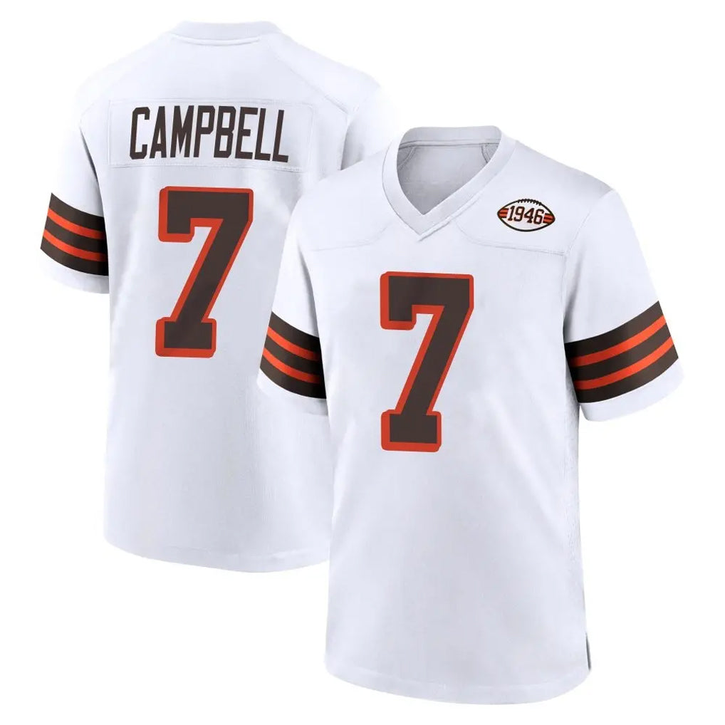 C.Browns #7 Tyson Campbell Player White Alternate Home Game Kdoa Stitched Jerseys
