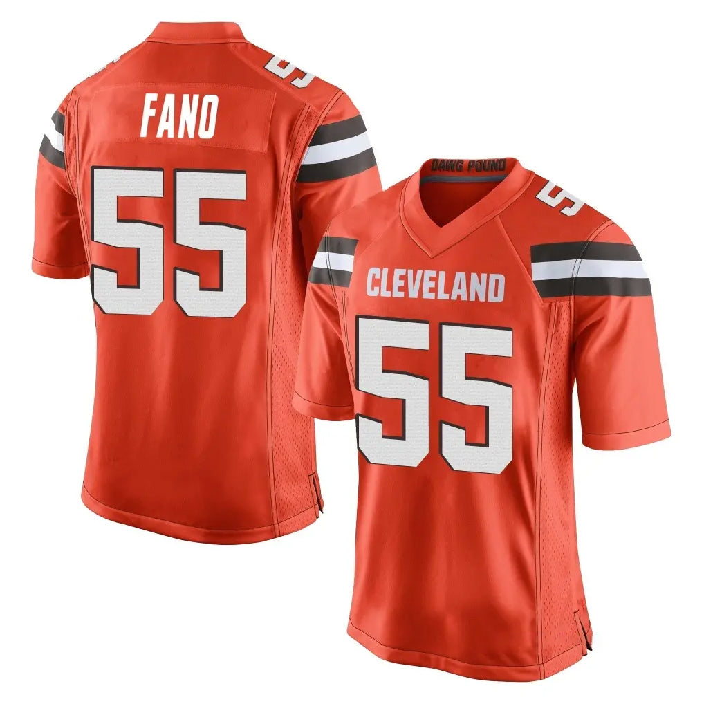 C.Browns #55 Spencer Fano Player Orange Home Game Kdoa Stitched Jerseys