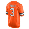 Kdoa D.Broncos #3 Russell Wilson Orange Alternate Game Jersey