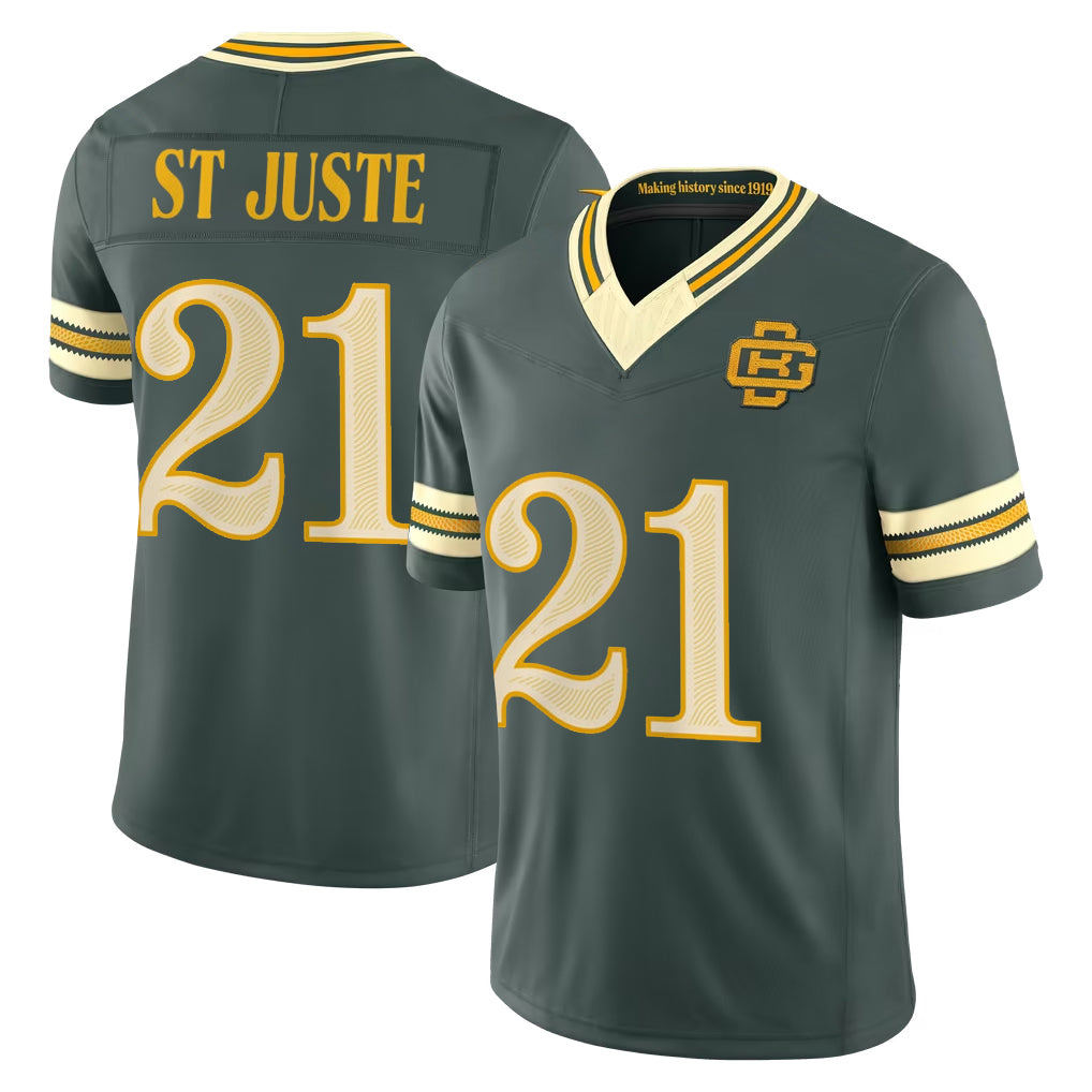 GB.Packers #21 Benjamin St-Juste Player Green Limited 2026 Rivalries Collection Home Game Kdoa Stitched Jerseys