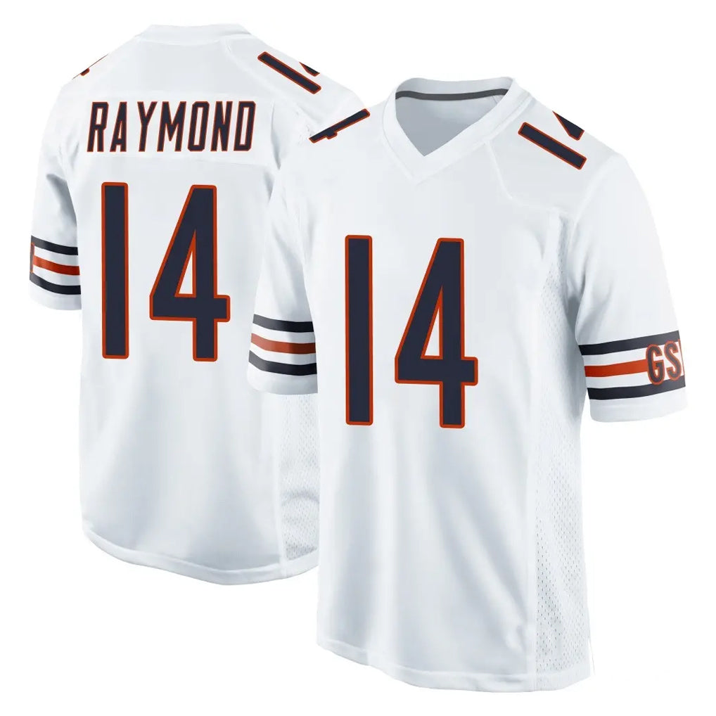 C.Bears #14 Kalif Raymond Player White Home Game Kdoa Stitched Jerseys