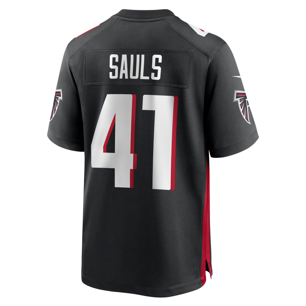 Kdoa A.Falcons #41 Ben Sauls Black Team Game Jersey