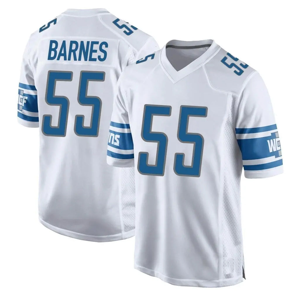 D.Lions #55 Derrick Barnes Player White Home Game Kdoa Stitched Jerseys