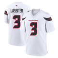 H.Texans #3 Kamari Lassiter Player White Home Game Kdoa Stitched Jerseys