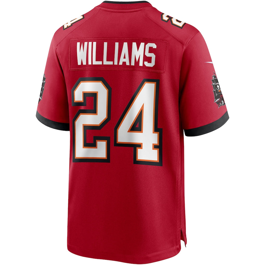 Kdoa TB.Buccaneers #24 Cadillac Williams Red Game Retired Player Jersey