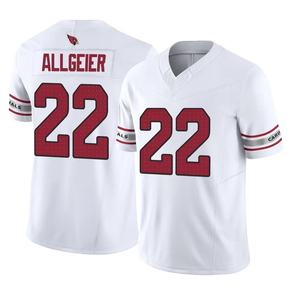 A.Cardinals #22 Tyler Allgeier Player White Vapor F.U.S.E. Limited Home Game Kdoa Stitched Jerseys