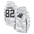 C.Panthers #82 Tommy Tremble Player Arctic Camo Salute to Service Pullover Hoodies Limited Game Kdoa Stitched Jerseys