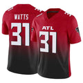 A.Falcons #31 Xavier Watts Player Red Vapor F.U.S.E. Limited Home Game Kdoa Stitched Jerseys