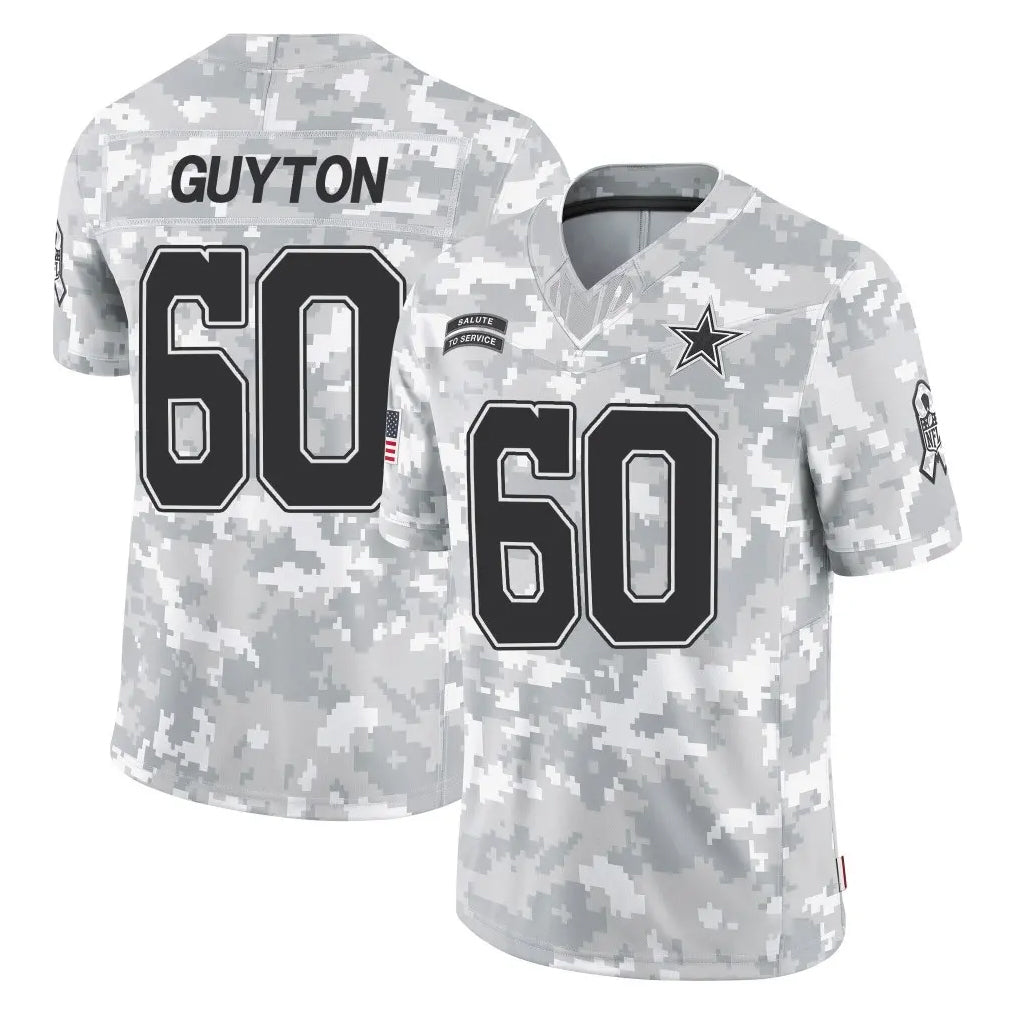 D.Cowboys #60 Tyler Guyton Player Arctic Camo Salute to Service Limited Home Game Xdoa Stitched Jerseys