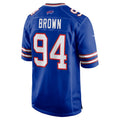 Kdoa B.Bills #94 Andrew Brown Royal Game Player Jersey