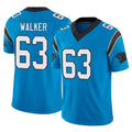 C.Panthers #63 Rasheed Walker Player Blue Vapor F.U.S.E. Limited Home Game Kdoa Stitched Jerseys