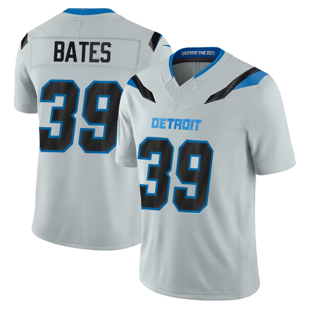 D.Lions #39 Jake Bates Player Silver Limited 2026 Rivalries Collection Home Game Kdoa Stitched Jerseys