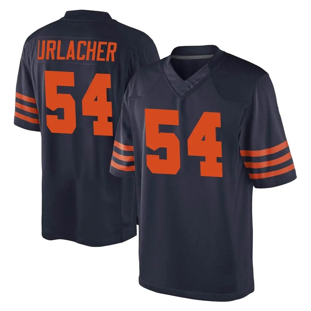 C.Bears #54 Brian Urlacher Player Navy Blue Alternate Game Kdoa Stitched Jerseys