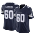 D.Cowboys #60 Tyler Guyton Player Navy Limited Vapor F.U.S.E. Home Game Xdoa Stitched Jerseys