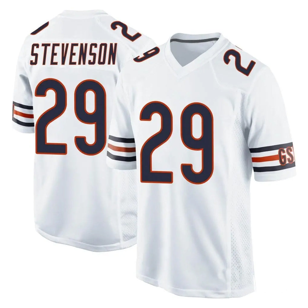 C.Bears #29 Tyrique Stevenson Player White Home Game Kdoa Stitched Jerseys