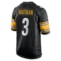 Kdoa P.Steelers #3 Corliss Waitman Black Team Game Jersey