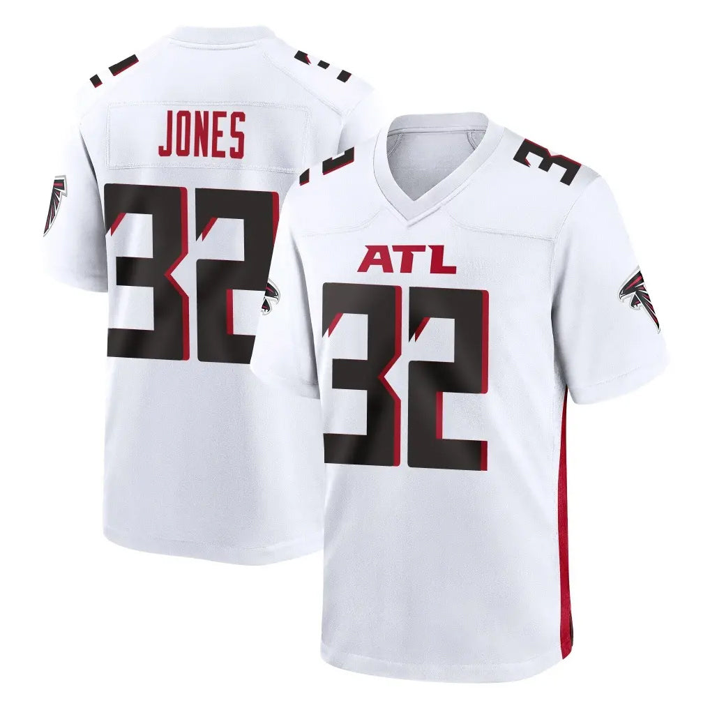 A.Falcons #32 Cash Jones Player White Home Game Kdoa Stitched Jerseys