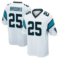 C.Panthers #25 Jonathon Brooks Player White Game Kdoa Stitched Jerseys