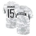 C.Bears #15 Rome Odunze Player Arctic Camo Salute to Service Performance T-Shirt Limited Kdoa Stitched Jerseys