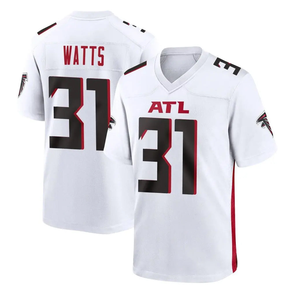 A.Falcons #31 Xavier Watts Player White Home Game Kdoa Stitched Jerseys