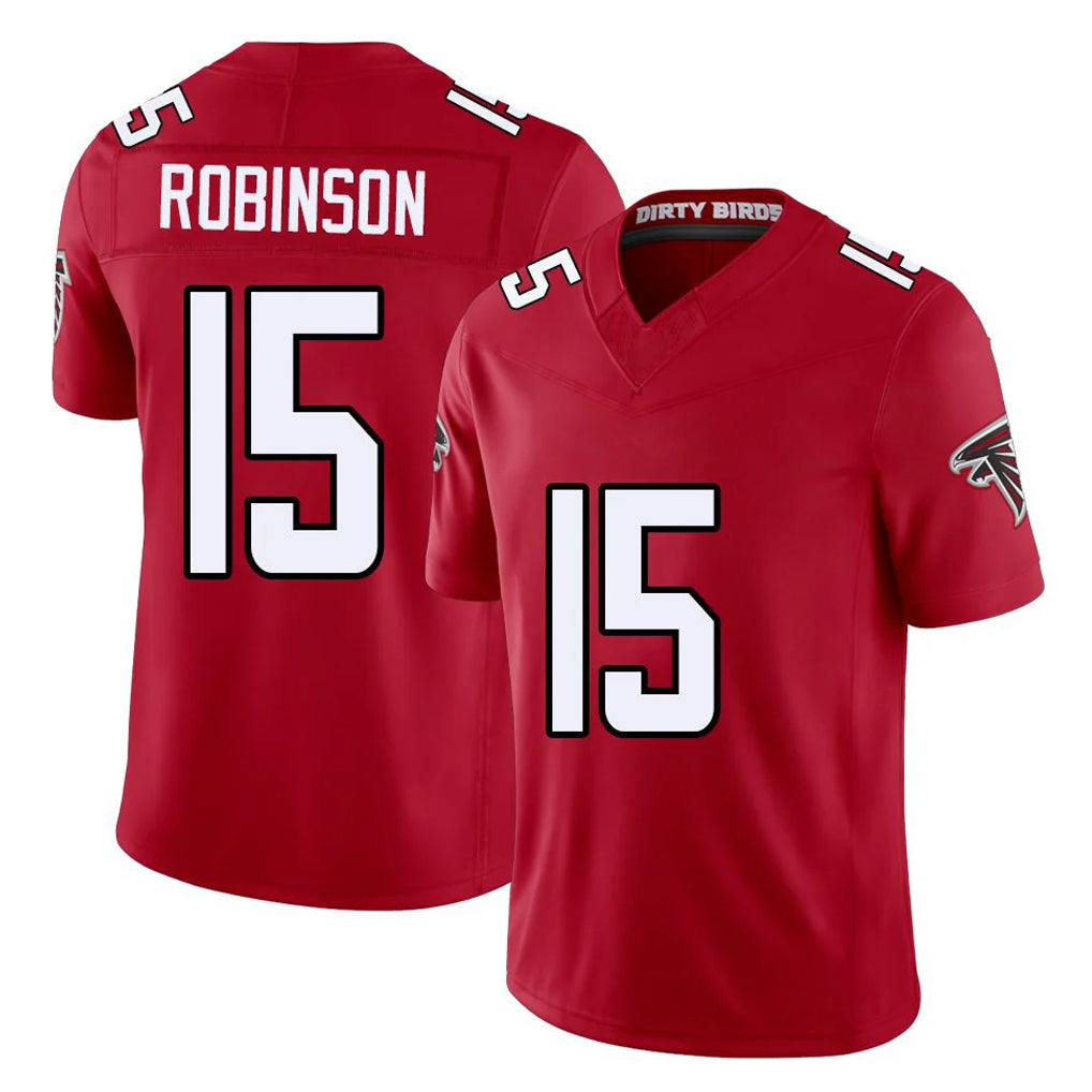 A.Falcons #15 Brian Robinson Player Red Team Color Vapor F.U.S.E. Limited Kdoa Stitched Jerseys