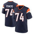 D.Broncos #74 Ben Powers Player Navy Home Game Kdoa Stitched Jerseys