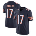 C.Bears #17 Tyson Bagent Player Navy Vapor Untouchable Limited Home Game Kdoa Stitched Jerseys
