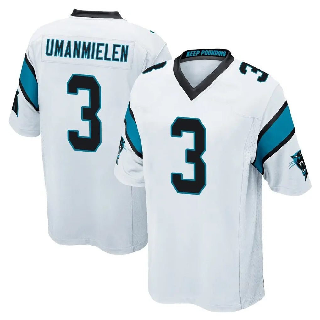 C.Panthers #3 Princely Umanmielen Player White Game Kdoa Stitched Jerseys