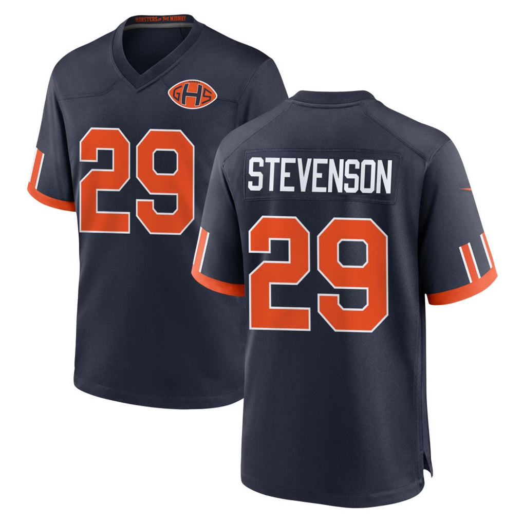 C.Bears #29 Tyrique Stevenson Player Navy 2026 Rivalries Collection Home Game Kdoa Stitched Jerseys