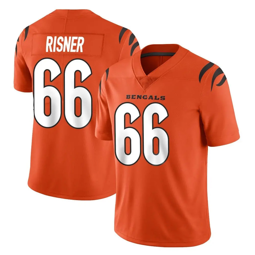 C.Bengals #66 Dalton Risner Player Orange Vapor Untouchable Limited Home Game Kdoa Stitched Jerseys