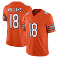 C.Bears #18 Caleb Williams Player Orange Vapor F.U.S.E. Limited Home Game Kdoa Stitched Jerseys