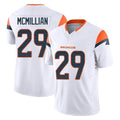 D.Broncos #29 Ja'Quan McMillian Player White Limited Vapor F.U.S.E. Home Game Kdoa Stitched Jerseys