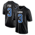 D.Lions #3 Jack Fox Player Black Fashion Home Game Kdoa Stitched Jerseys