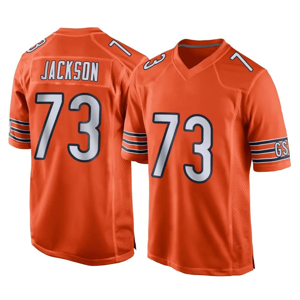 C.Bears #73 Jonah Jackson Player Orange Home Game Kdoa Stitched Jerseys