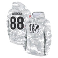 C.Bengals #88 Mike Gesicki Player Arctic Camo Salute to Service Pullover Hoodie Limited Kdoa Stitched Jerseys