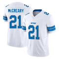D.Lions #21 Roger McCreary Player White Limited Vapor F.U.S.E. Alternate Home Game Kdoa Stitched Jerseys