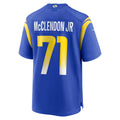 Kdoa LA.Rams #71 Warren McClendon Jr. Royal Team Game Jersey