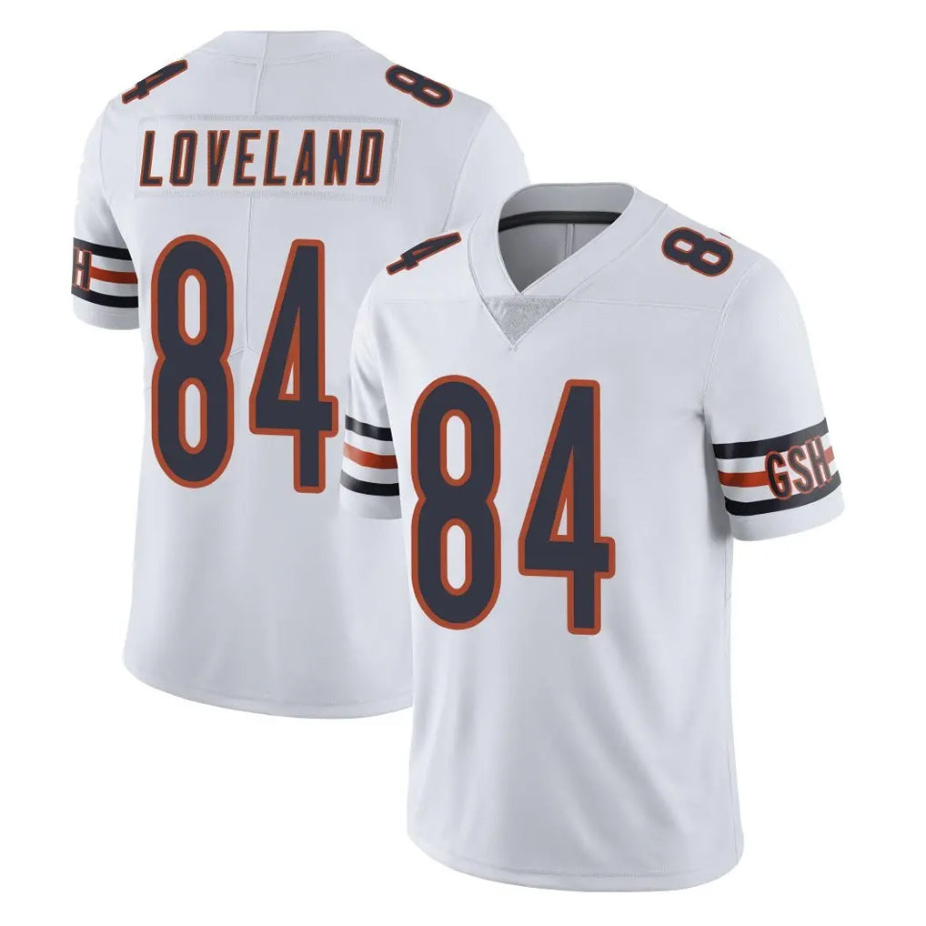 C.Bears #84 Colston Loveland Player White Vapor Untouchable Limited Home Game Kdoa Stitched Jerseys