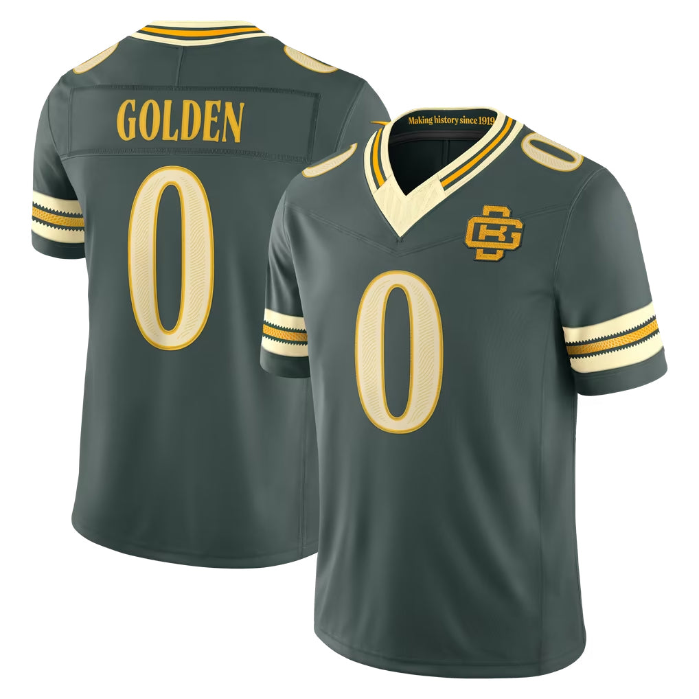 GB.Packers #0 Matthew Golden Player Green Limited 2026 Rivalries Collection Home Game Edoa Stitched Jerseys