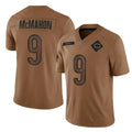 C.Bears #9 Jim McMahon Player Brown Salute to Service Limited Kdoa Stitched Jerseys