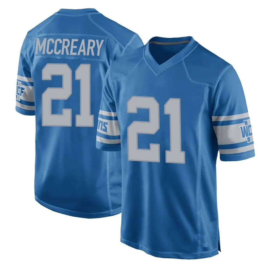 D.Lions #21 Roger McCreary Player Blue Vapor Untouchable Throwback Game Kdoa Stitched Jerseys