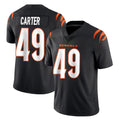 C.Bengals #49 Barrett Carter Player Black Vapor Untouchable Limited Home Game Kdoa Stitched Jerseys