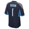 Kdoa T.Titans #1 Groom Navy Game Jersey